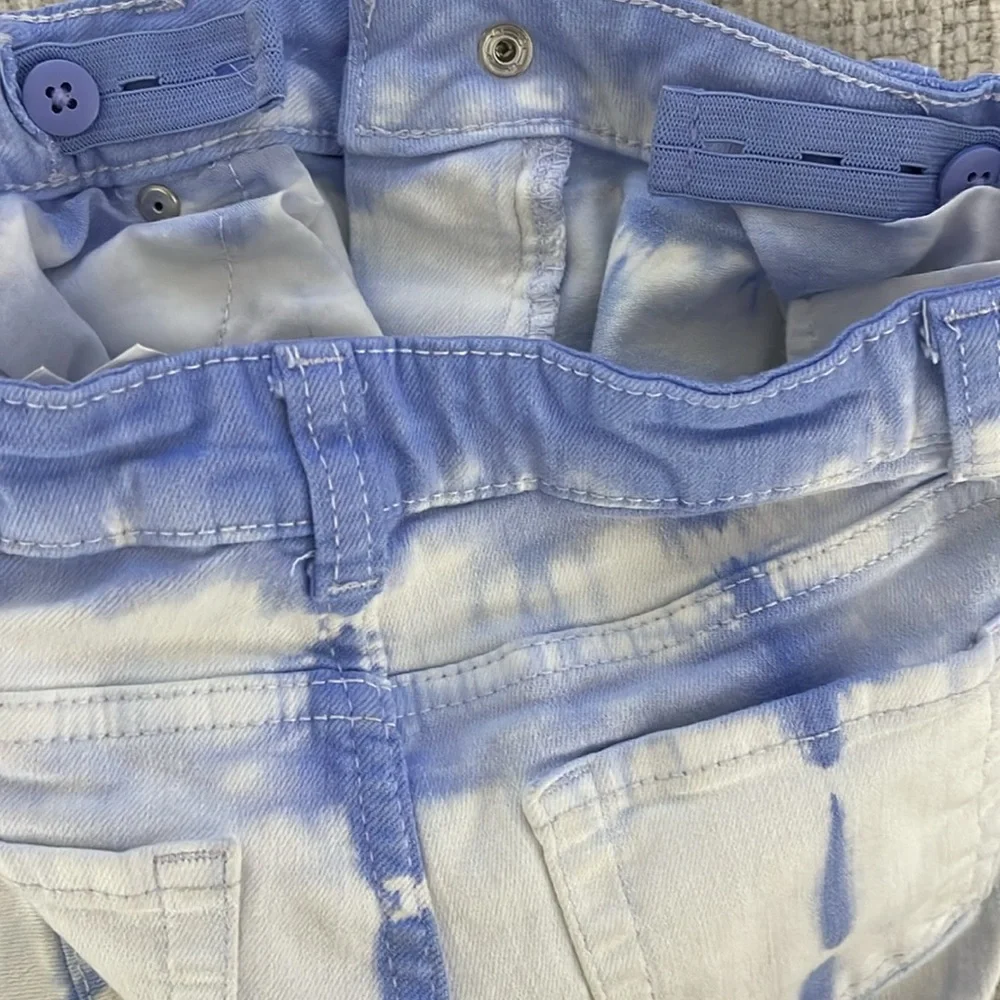 Cat & Jack Jean Shorts Purple/White Size M (7-8) - Picture 5 of 6